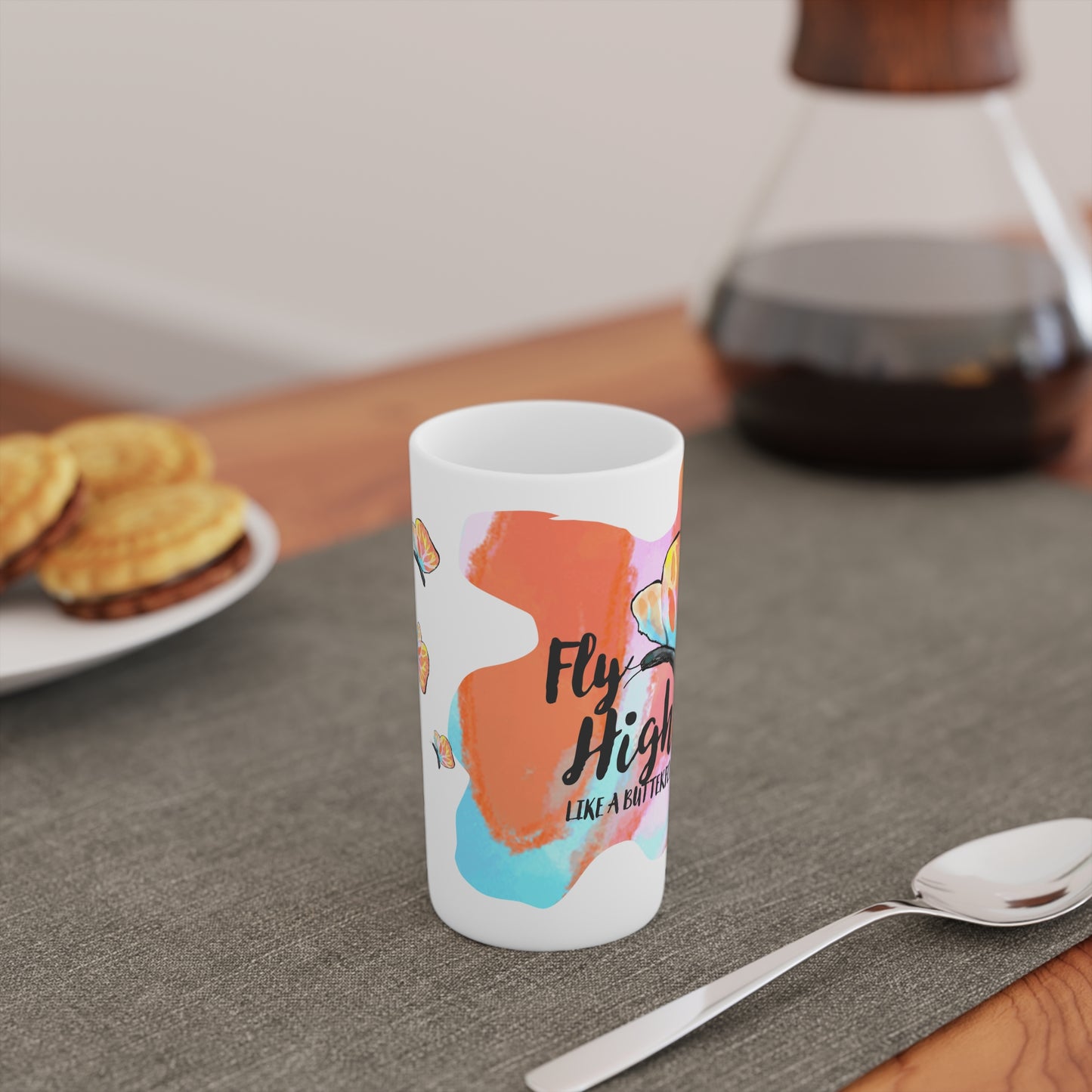 Fly High Conical Coffee Mugs (3oz, 8oz, 12oz)